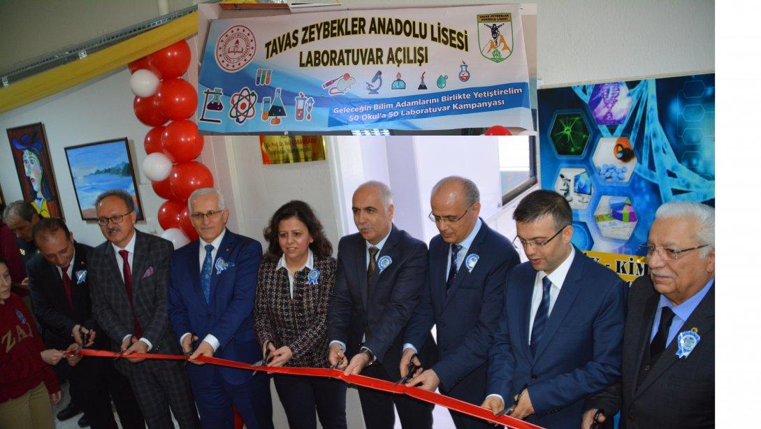 ZEYBEKLER ANADOLU LİSEMİZDE FEN LABORATUVARI AÇILIŞ TÖRENİ YAPILDI.