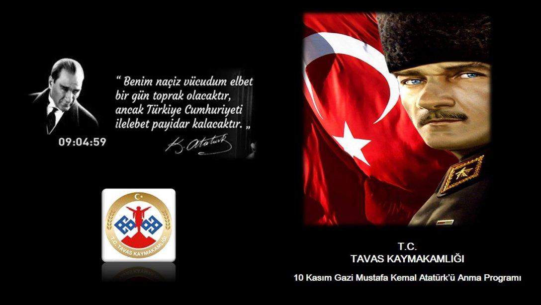 Vefatının 83.Yıldönümünde Atatürk'ü Andık